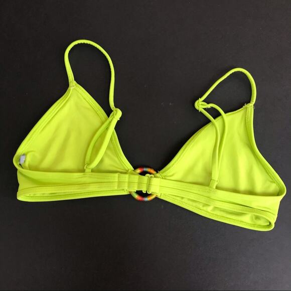 Aerie Triangle Bikini Top Chartreuse Green - Picture 3 of 4